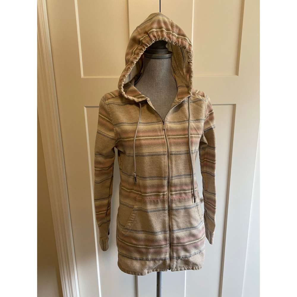 Pendleton Striped Full Zip Wool Hoodie S USA Wool Classic Lux Academia R1